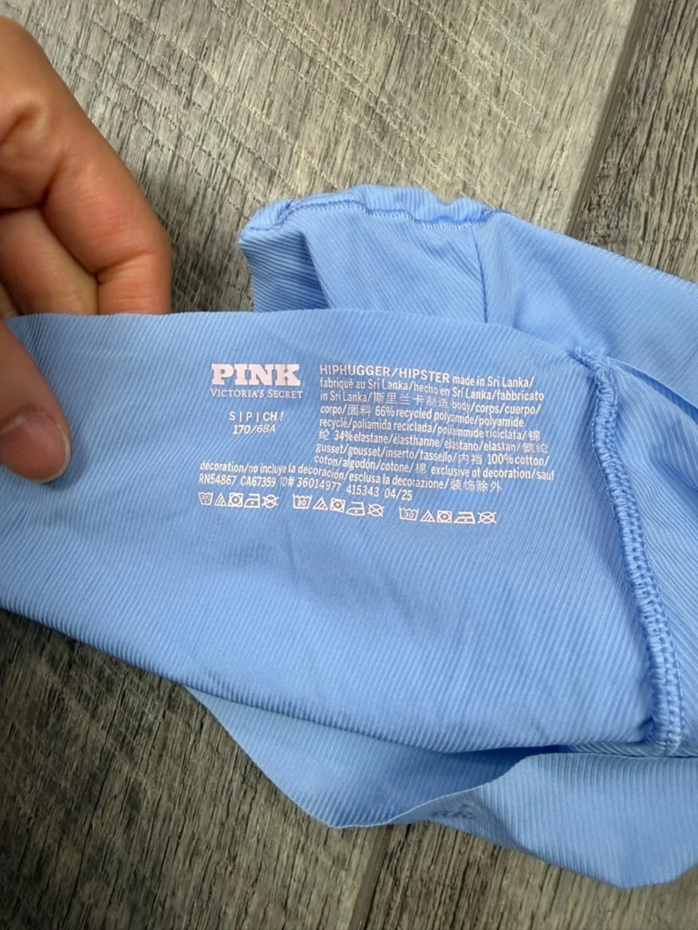 PINK Victorias Secret size blue